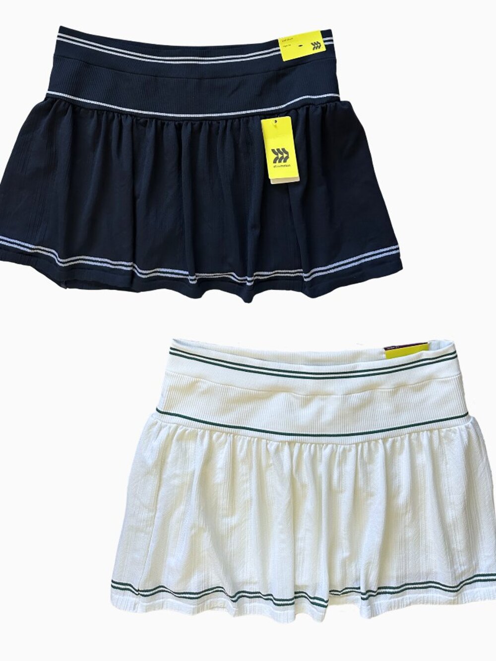 NWT All in Motion Cable Knit Skort Sports Bra Activewear Lot Navy White XL - Picture 3 of 9